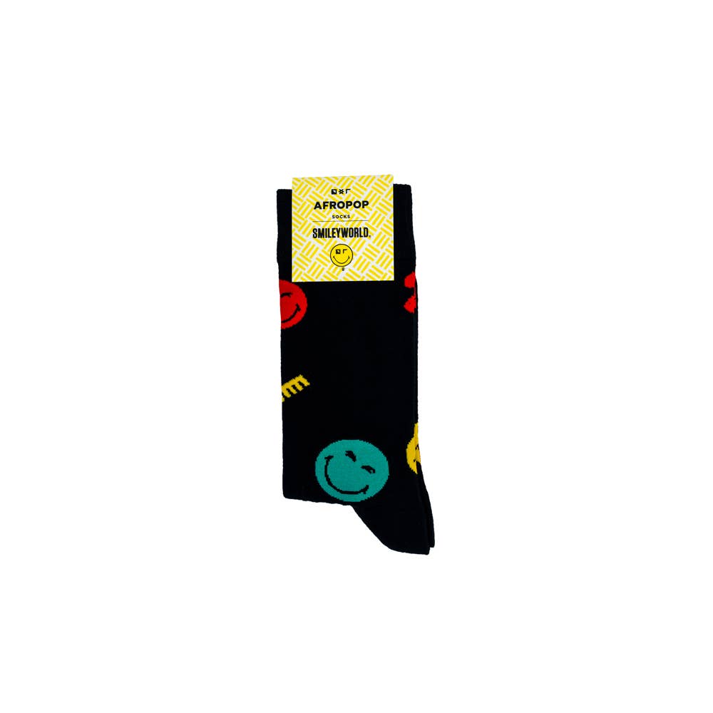 Adinkra SmileyWorld™ Afropop Socks: L