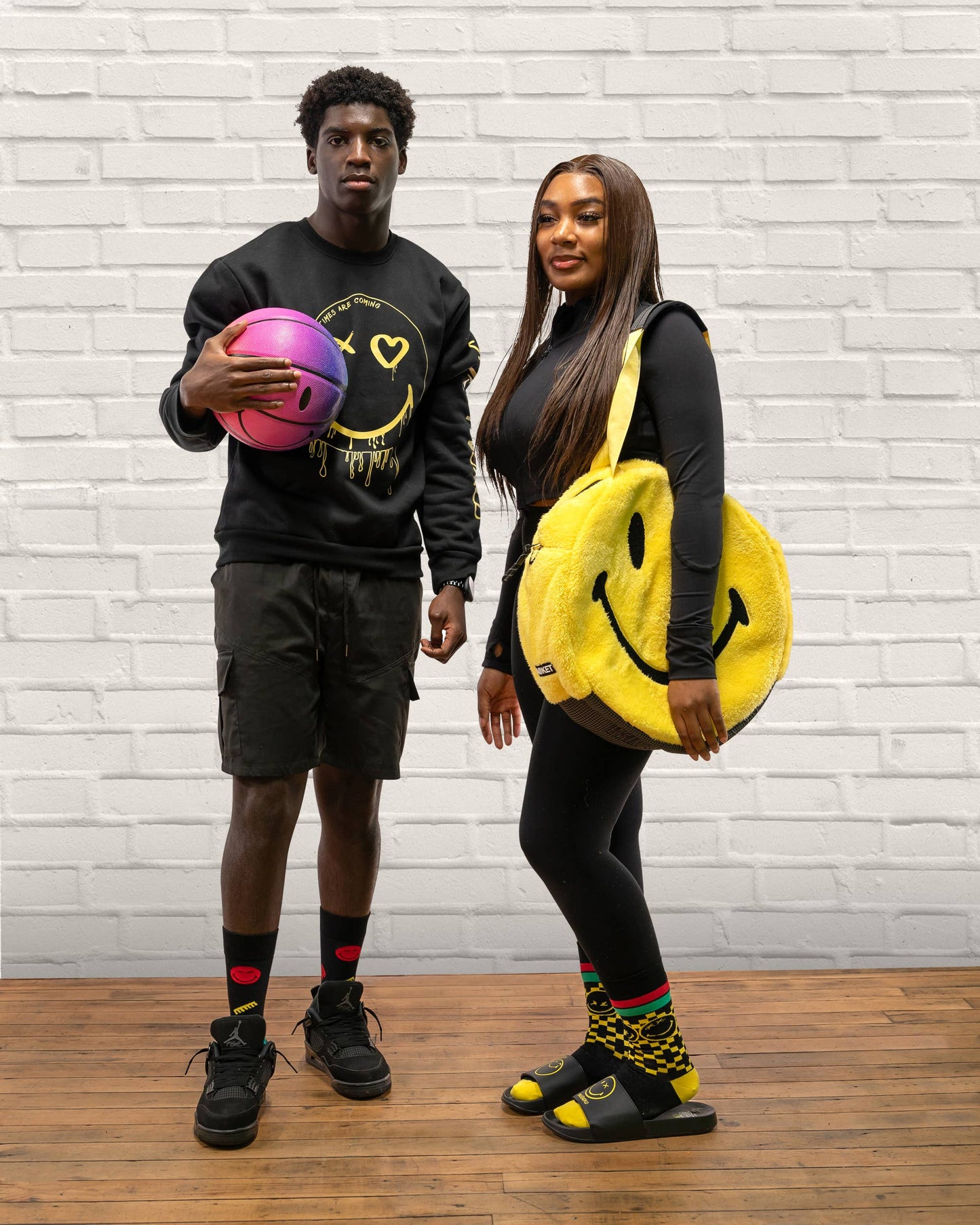 Adinkra SmileyWorld™ Afropop Socks: L