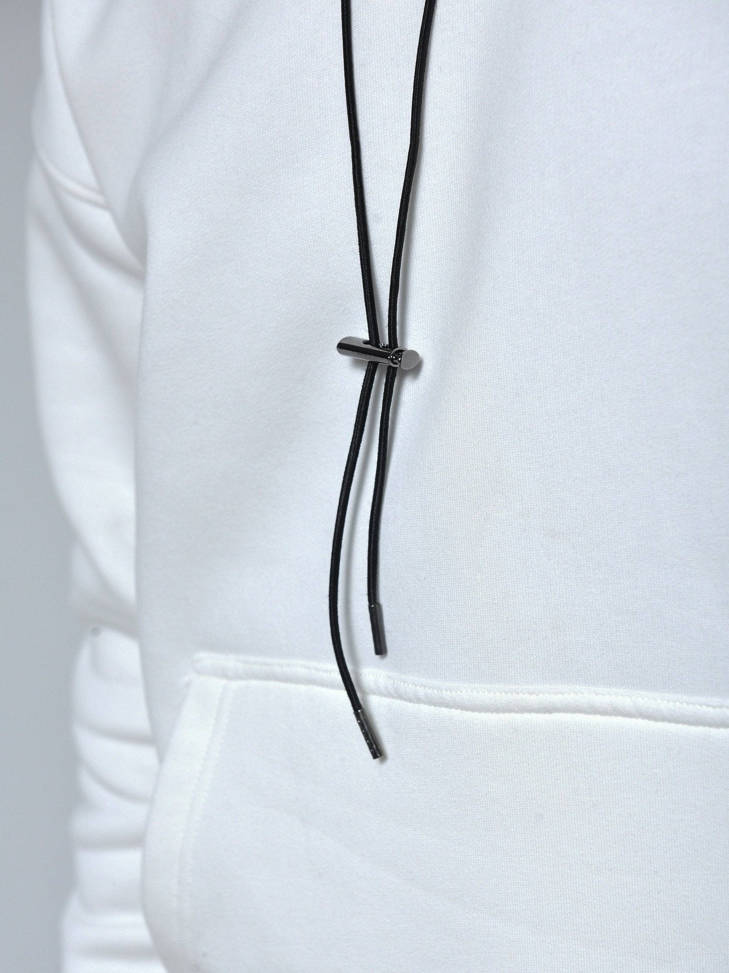 White Oversize Hoodie: M